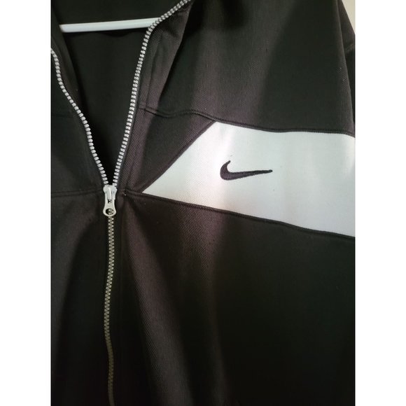 Vintage 80s Nike Black Jacket Full Zip Large - Picture 9 of 12